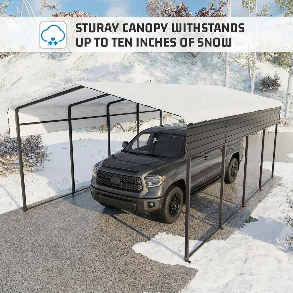 Kanopi Baja 12x20ft untuk Perahu & Motor – Shelter Heavy Duty Galvanis